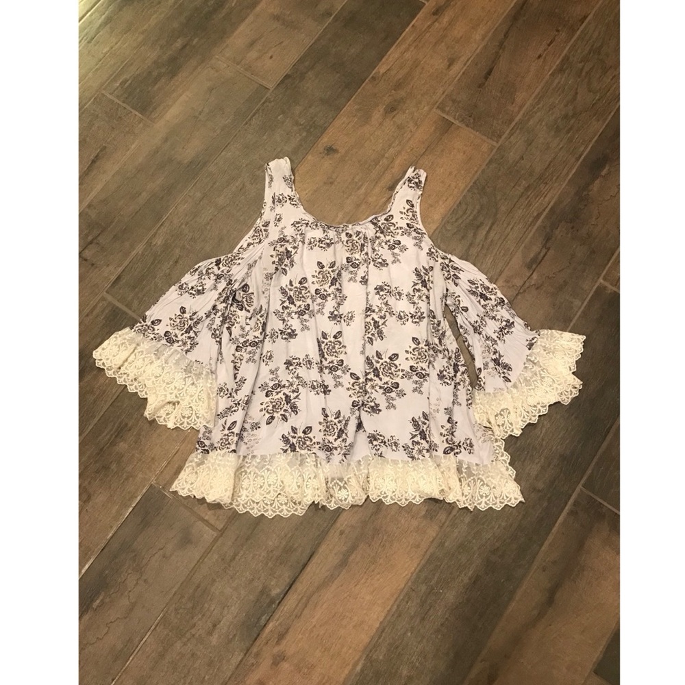 Cold Shoulder Lace Blouse | Native Chic